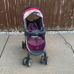 Purple Minnie Mouse Stroller 