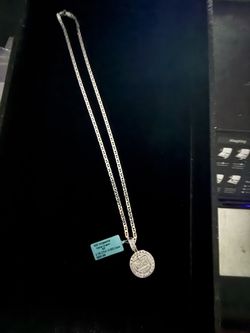 925 Moissanite Mens Charm RP 2.78 CTW VVSD Color