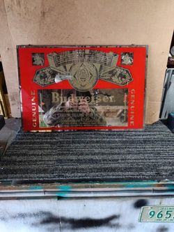 Budweiser Mirror Sign