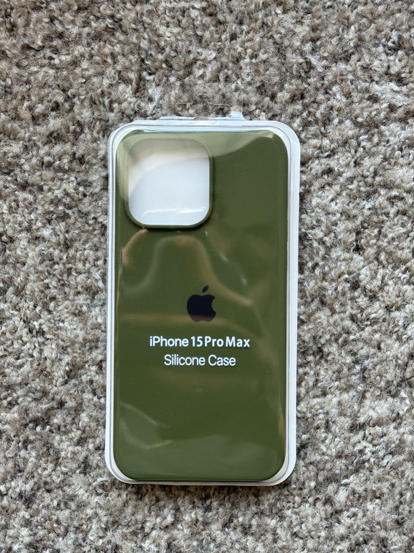 Silicone Case iPhone 15 Pro Max Green 