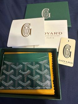 Green Goyard cardholder