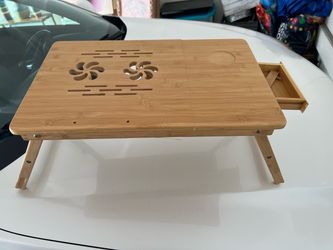 Bamboo Laptop Lap Desk with Folding Legs