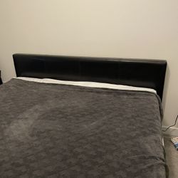 Vegan Leather King Bed Frame