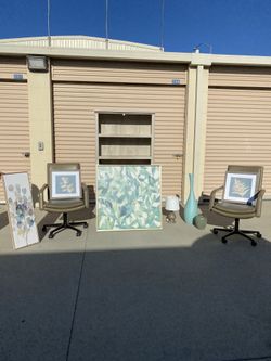 Office Furniture Grey Teal (various prices) (not sold)