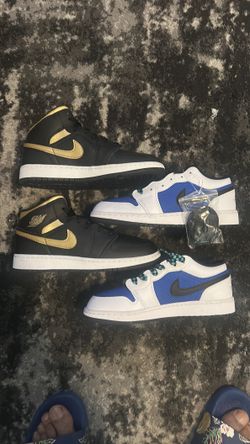 Jordan 1 hi and low size 6.5 new and real no fake