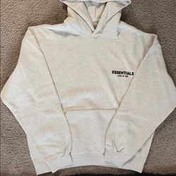 essentials light oatmeal hoodie