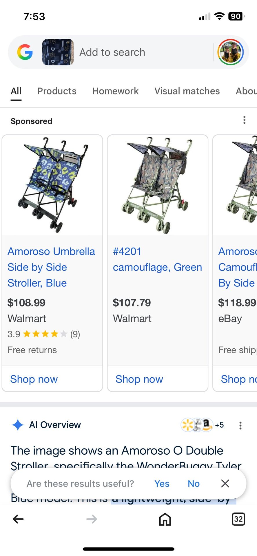 Stroller Umbrella