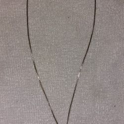 925 Italy Box Necklace With Dolphin Charm 