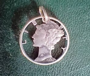 Mercury Coin Pendant