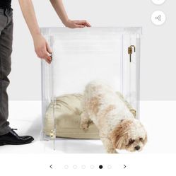 Clear Acrylic Dog Crate