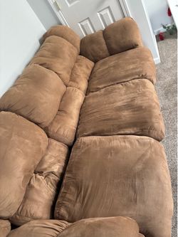 Gently used couch in extra space!