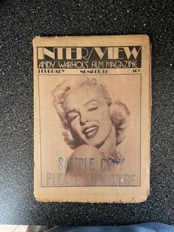 ANDY WARHOL'S INTERVIEW FILM MAGAZINE NUMBER 19