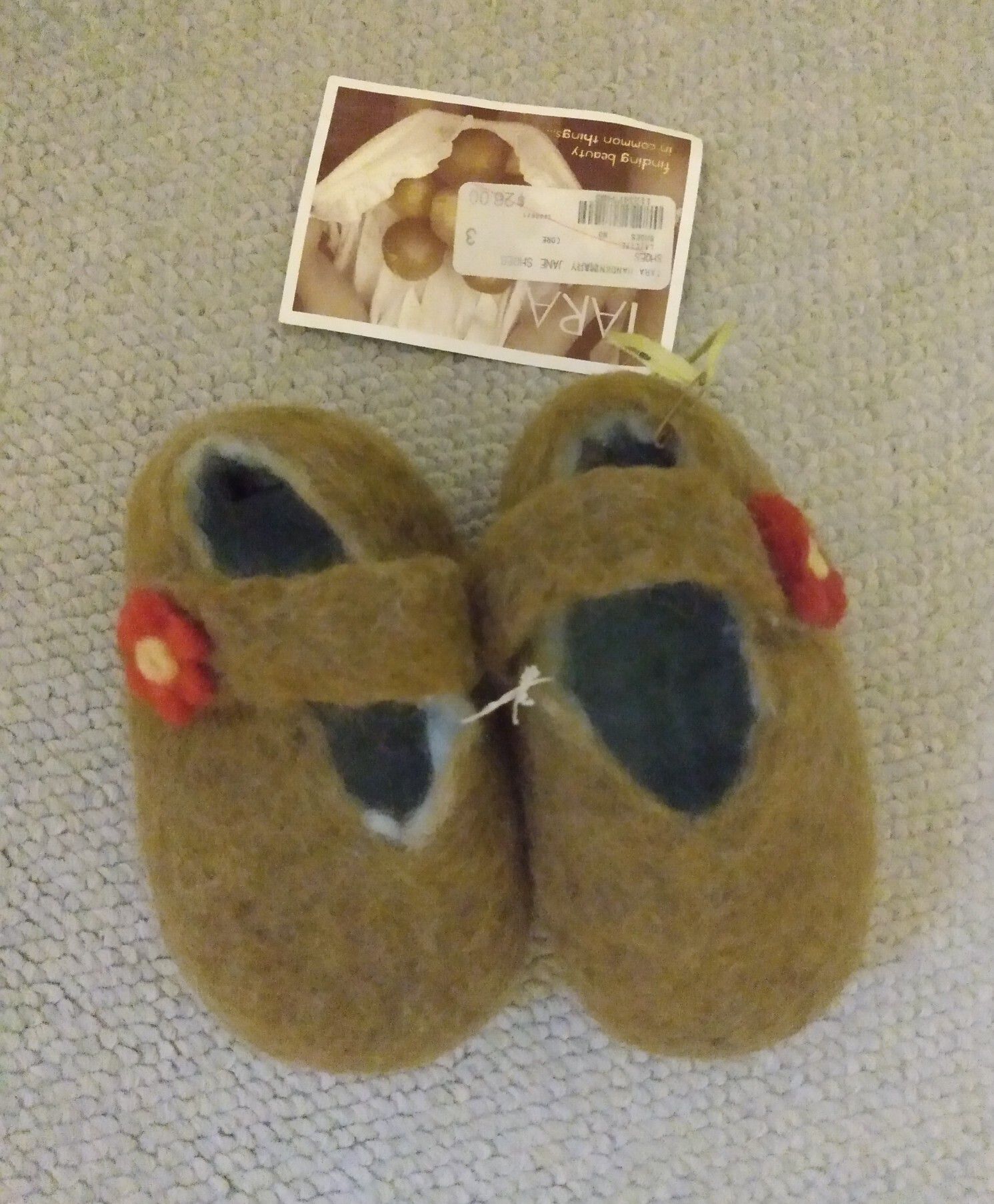NEW TARA Mary Jane Handmade Baby GIRL Shoes Size 3