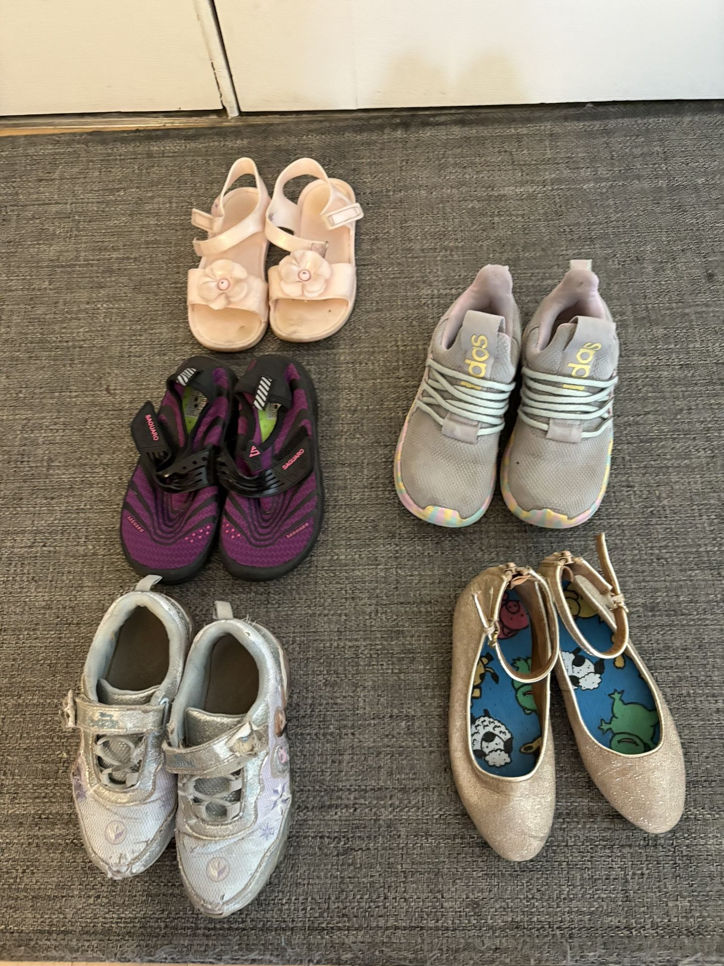 Size 11, 12, and 13 girl shoes