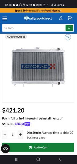 Koyorad All Aluminum Radiator With Oem Fan