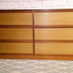 Danish Teak 6 Drawer Dresser - Delivered