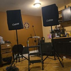 Pair CARVIN 1540 2 Way Passive Speakers.