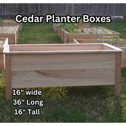 Cedar Planter Boxes - Hand Made - Rustic Farmhouse Style