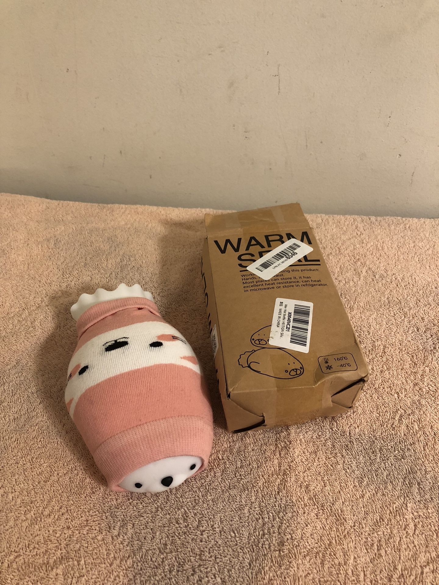 Adorable 8” Warm Seal Hot Water Bottle With Cover