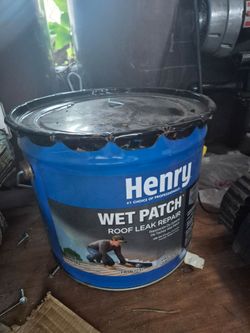 Wet patch. Roof repair