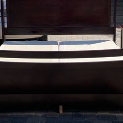 Brown King Size Comes With The Night Stands