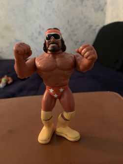Vintage 1990 WWF Macho Man Randy Savage Titan Sports Series 1 Figure Wrestling