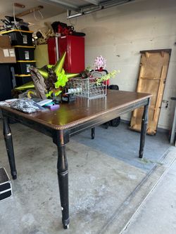 Solid wood table