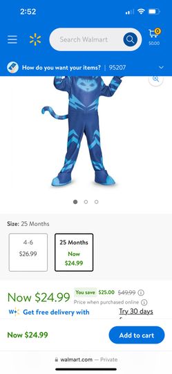 Pj Mask Costume 2t