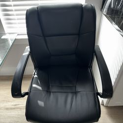 Black Leather Computer Chair