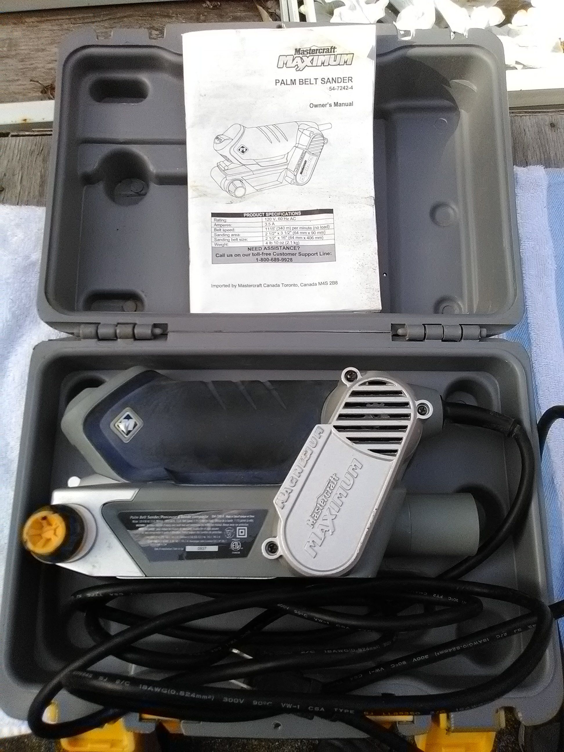 Mastercraft Maximum Palm Belt Sander