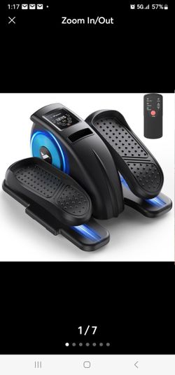 Under Desk Elliptical Leg Exerciser with Adjustable Speed and Remote Control
