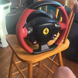 Ferrari Steering Wheel And Pedals
