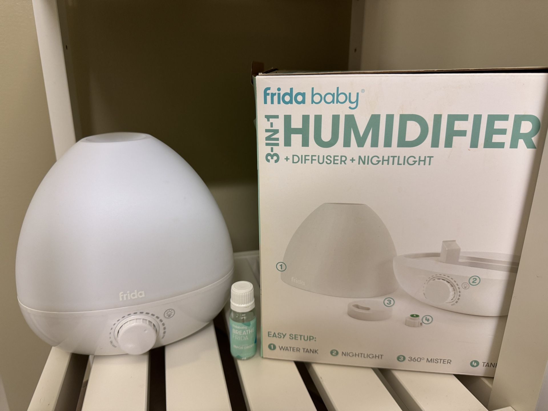 Frida Baby 3-in-1 Humidifier + Diffuser + Nightlight 