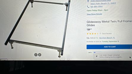 twin full. metal bed frame new in bx