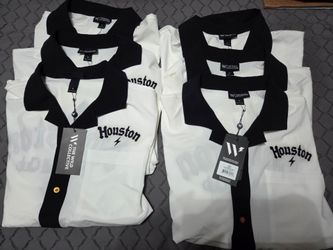 Houston Dynamo S & L The Wild Collective Bowler Button Up Shirt $140 Retail