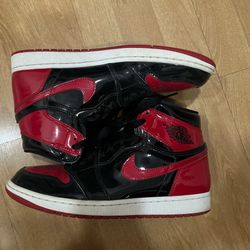 Jordan 1 Patent Bred Used (Size 10)