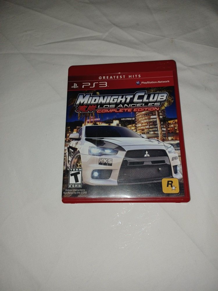 PS3 Midnight Club Los Angeles