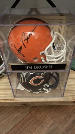 Jim Brown / Water Payton Signed Mini Helmets