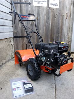 Brand-New Yardmate 18" Inch 212cc Gas Rear Tine Rototiller With Forward And Reverse 