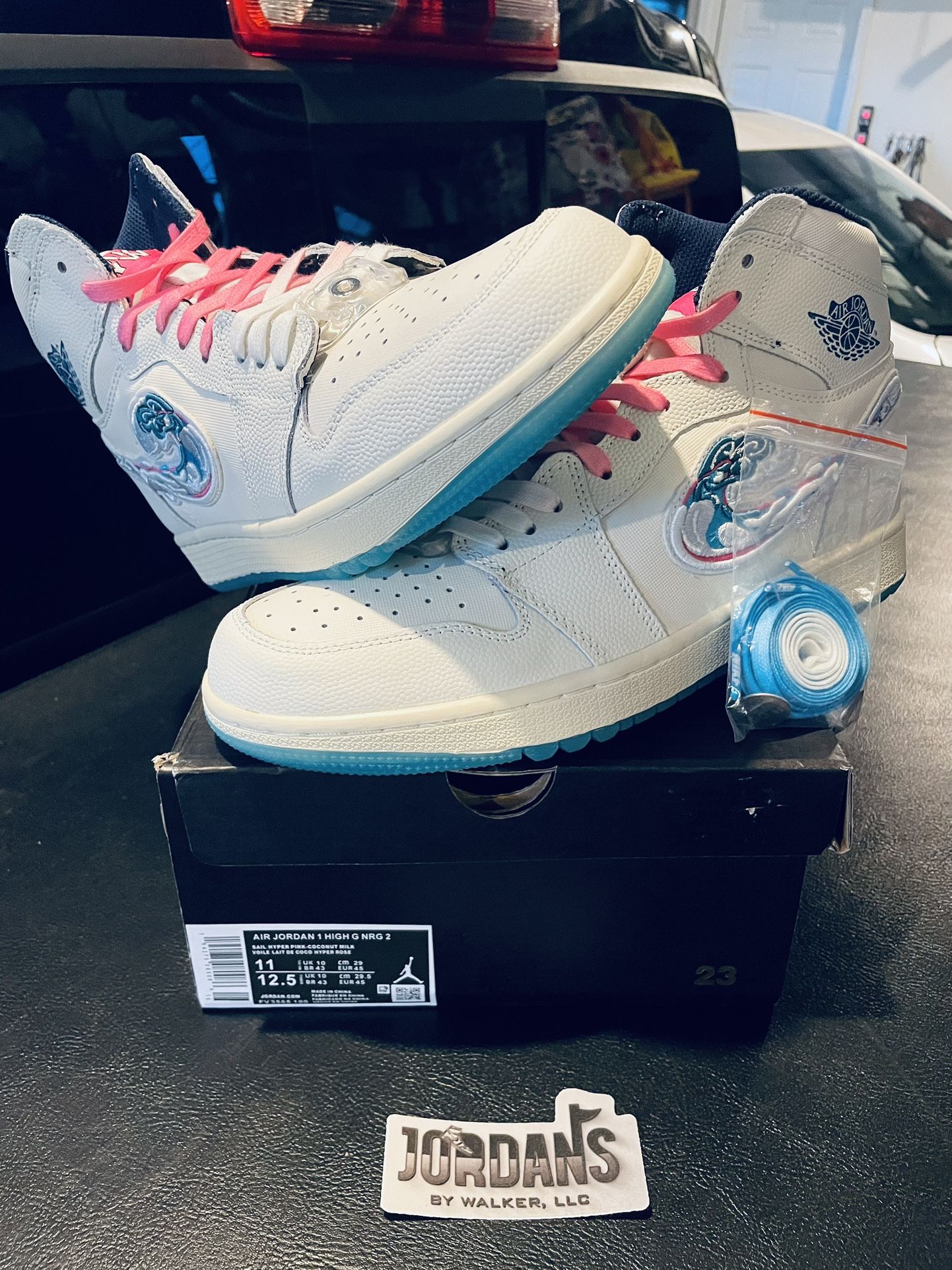 Jordan 1 Golf High NRG 2- Michelle Wie West- Size 11π- Aloha- Pebble Beach- DS