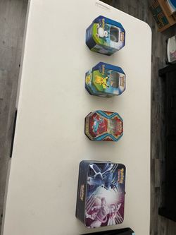 Pokémon Cards with Tins