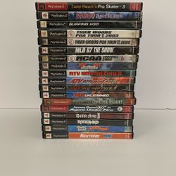 PLAYSTATION 2 LOT OF 18 VIDEO GAMES - $40 FOR ALL