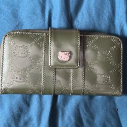 Dark Green Hello Kitty Loungefly Wallet