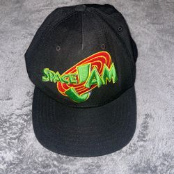SPACE JAM Embroidered Black Adjustable Snapback cap Hat Looney Tunes