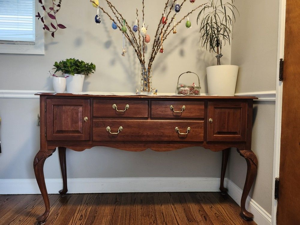 Ethan Allen Solid Cherry Wood Sideboard
