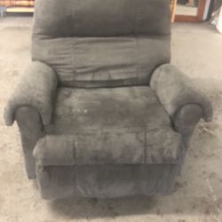 Dark gray living room recliner good condition