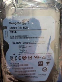 Brand New 256GB Seagate Laptop Thin Hard Drive 2.5" inch SATA HDD