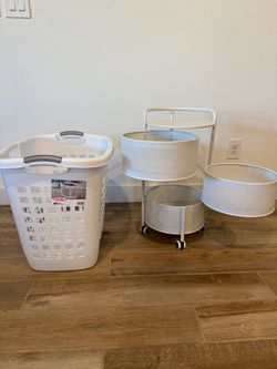 Brand new laundry basket/caddy