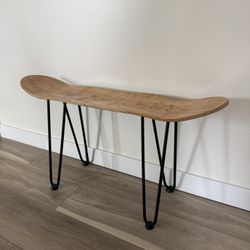 Blank Skateboard Bench - Wood Grain Deck 