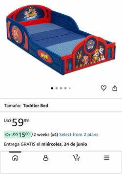 PAW Patrol Plastic  Toddler Bed